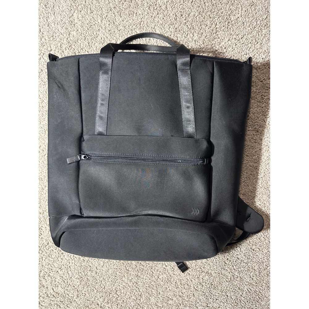 All in Motion Black Commuter Backpack Tote Gym Travel Bag Minimalist Sleek